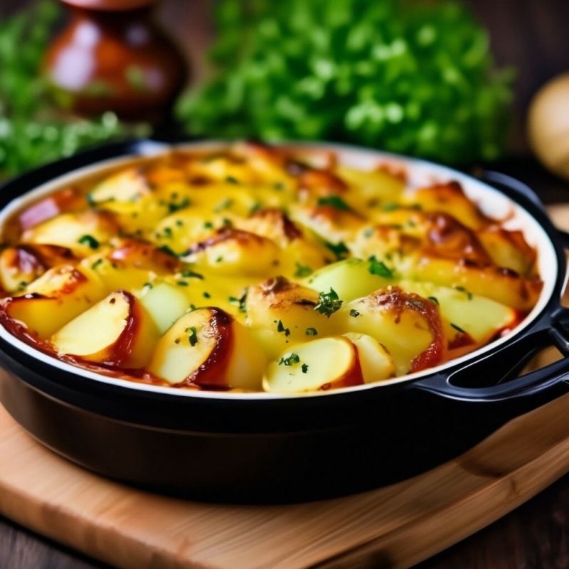 Сочетание вкуса и уюта: запеканка с мясным фаршем и картофелем
