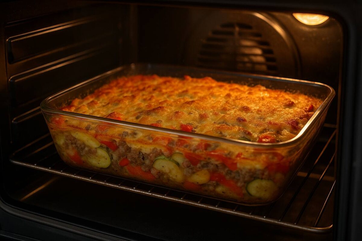 Запеканка с фаршем и овощами: быстро и вкусно для всей семьи