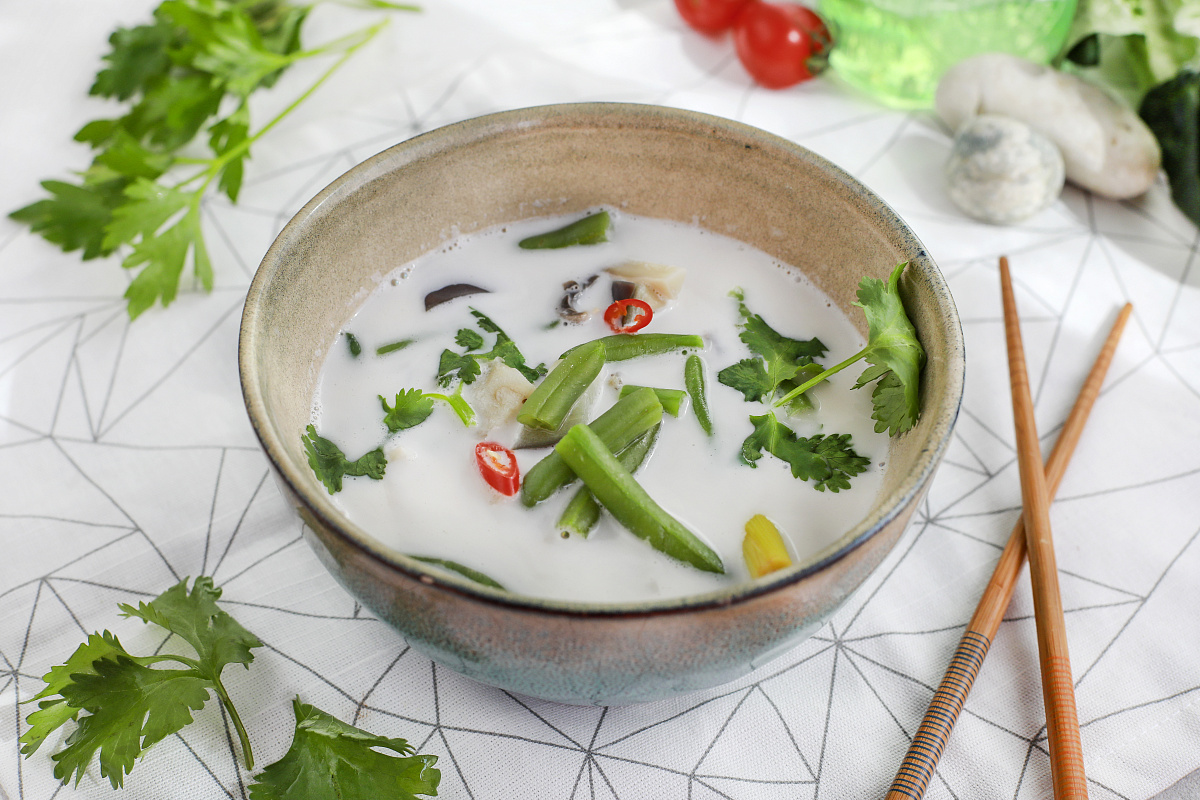 Кокосовый суп: Вкус Таиланда у вас на столе