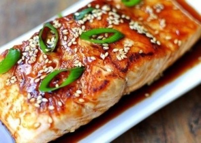 Неотразимый лосось в соево-карнавальной глазури