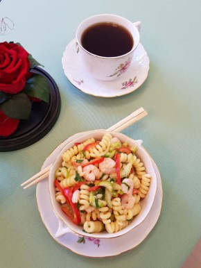 Макароны с креветками и кокосовым молоком: неожиданный вкус весны