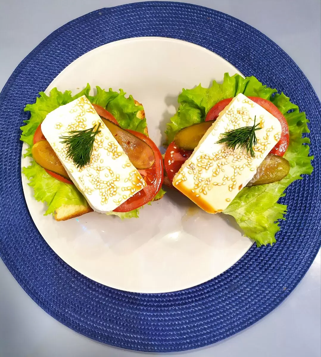 Вкусные тосты с тофу для постного стола