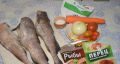 Минтай с овощами в сметанном соусе